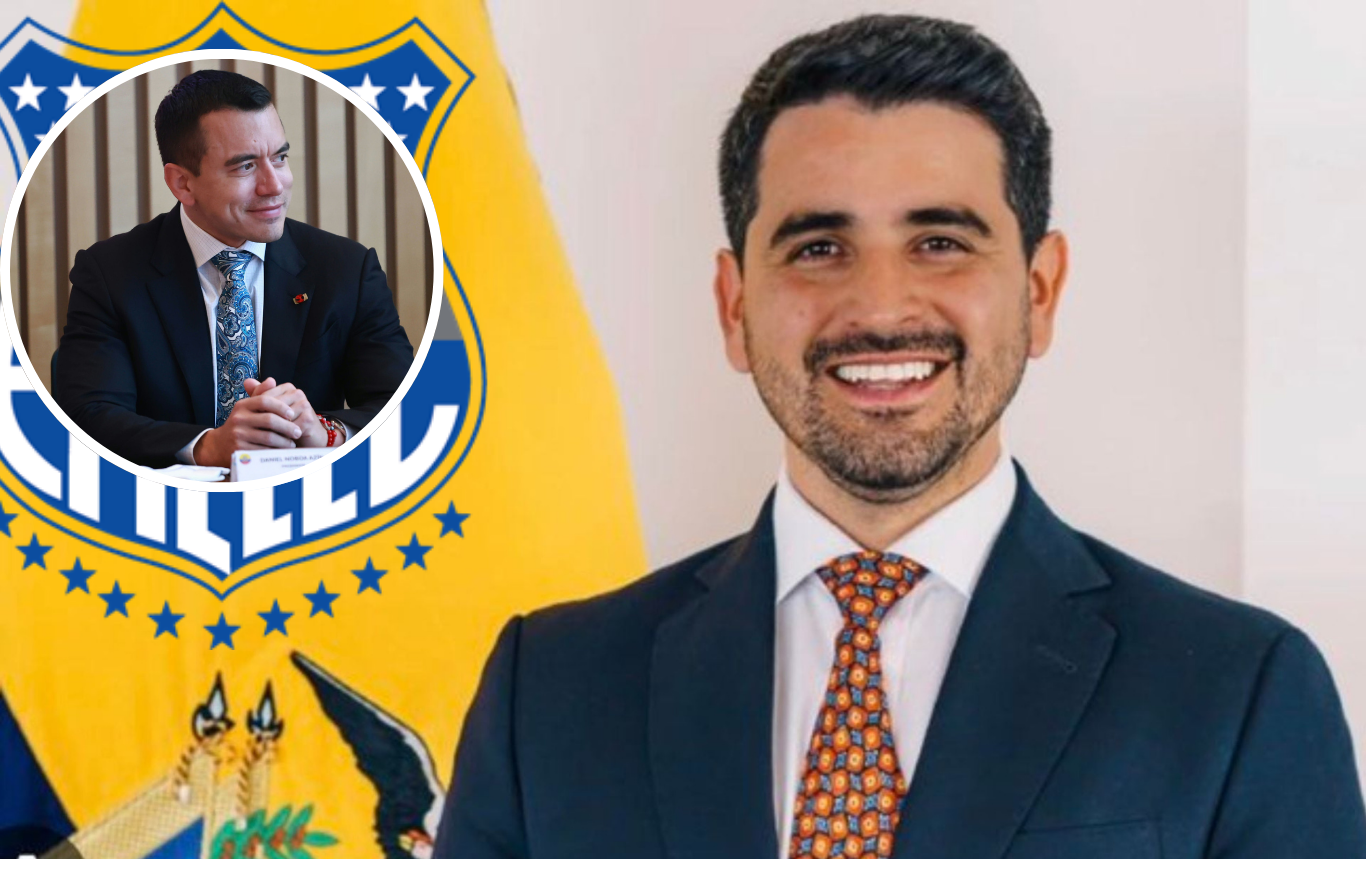 José David Jiménez, candidato a la presidencia de Emelec, afirma que contará con el apoyo de Daniel Noboa