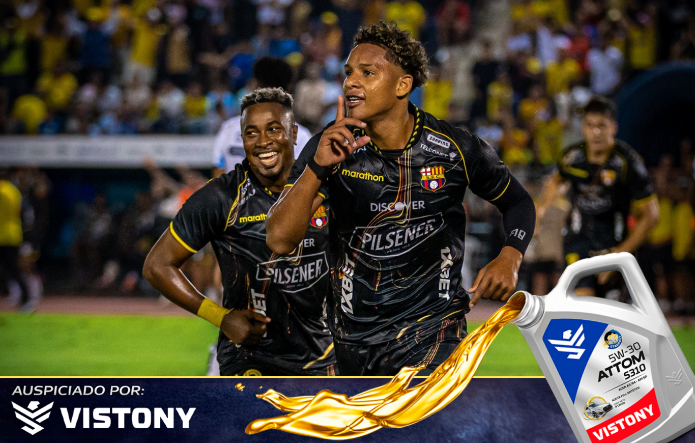 Con doblete de Johan García Barcelona remontó y venció a Guayaquil City en el Chucho Benítez