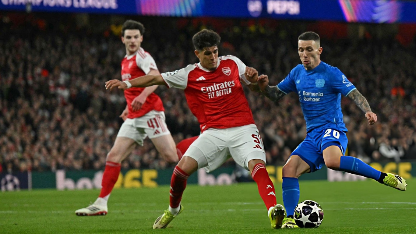 Piero Hincapié eliminó con el Arsenal a su exequipo, Bayer Leverkusen, de la Champions League