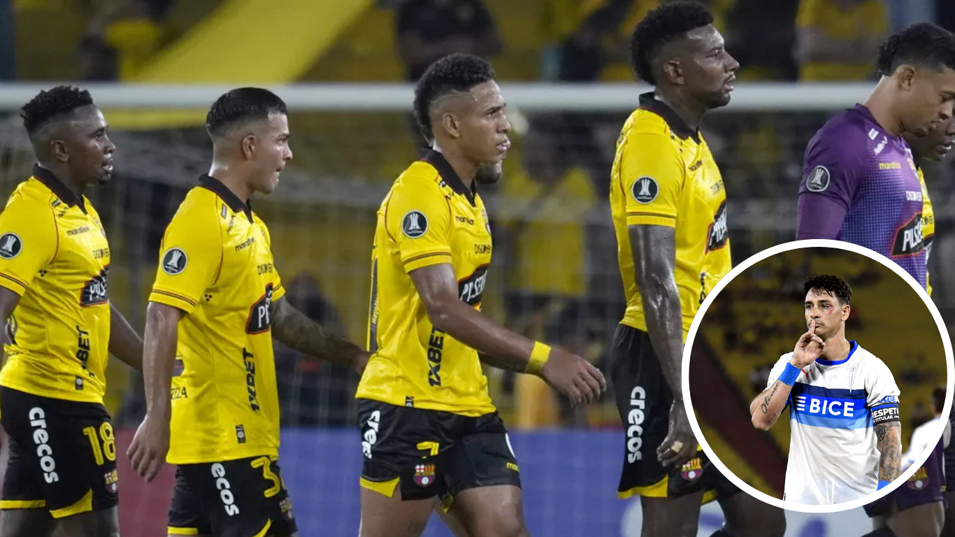 Barcelona se estrelló ante la Universidad Católica y quedó al borde de la eliminación en la Copa Libertadores