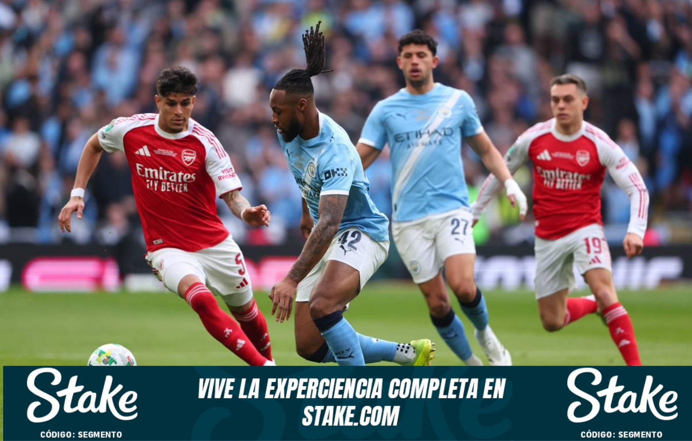 Con Piero Hincapié de titular el Arsenal sufrió una dura derrota frente al Manchester City