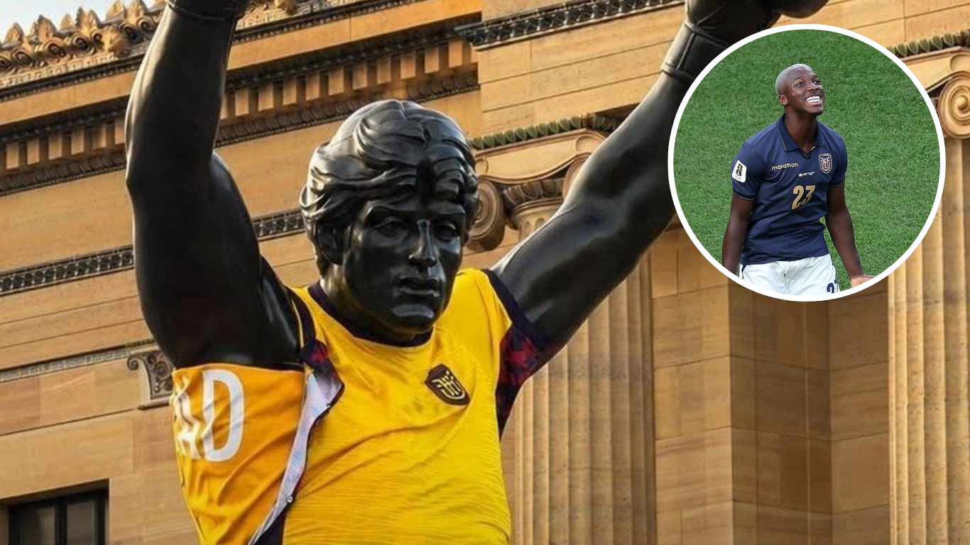 La maldición de Rocky: ¿Mala idea ponerle la camiseta de Ecuador al monumento?
