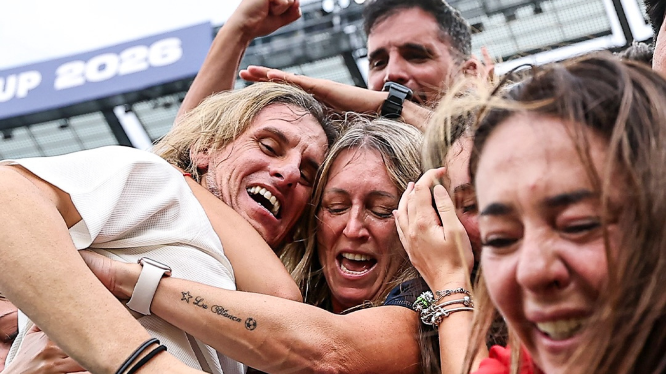 Así fue el festejo de Sebastián Beccacece junto a su familia tras el gol con el que Ecuador venció a Alemania