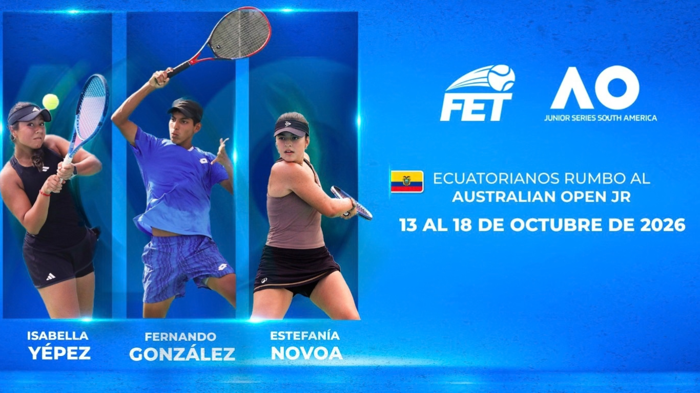 Juveniles ecuatorianos viajan este domingo a clasificatorio del Australian Open Junior